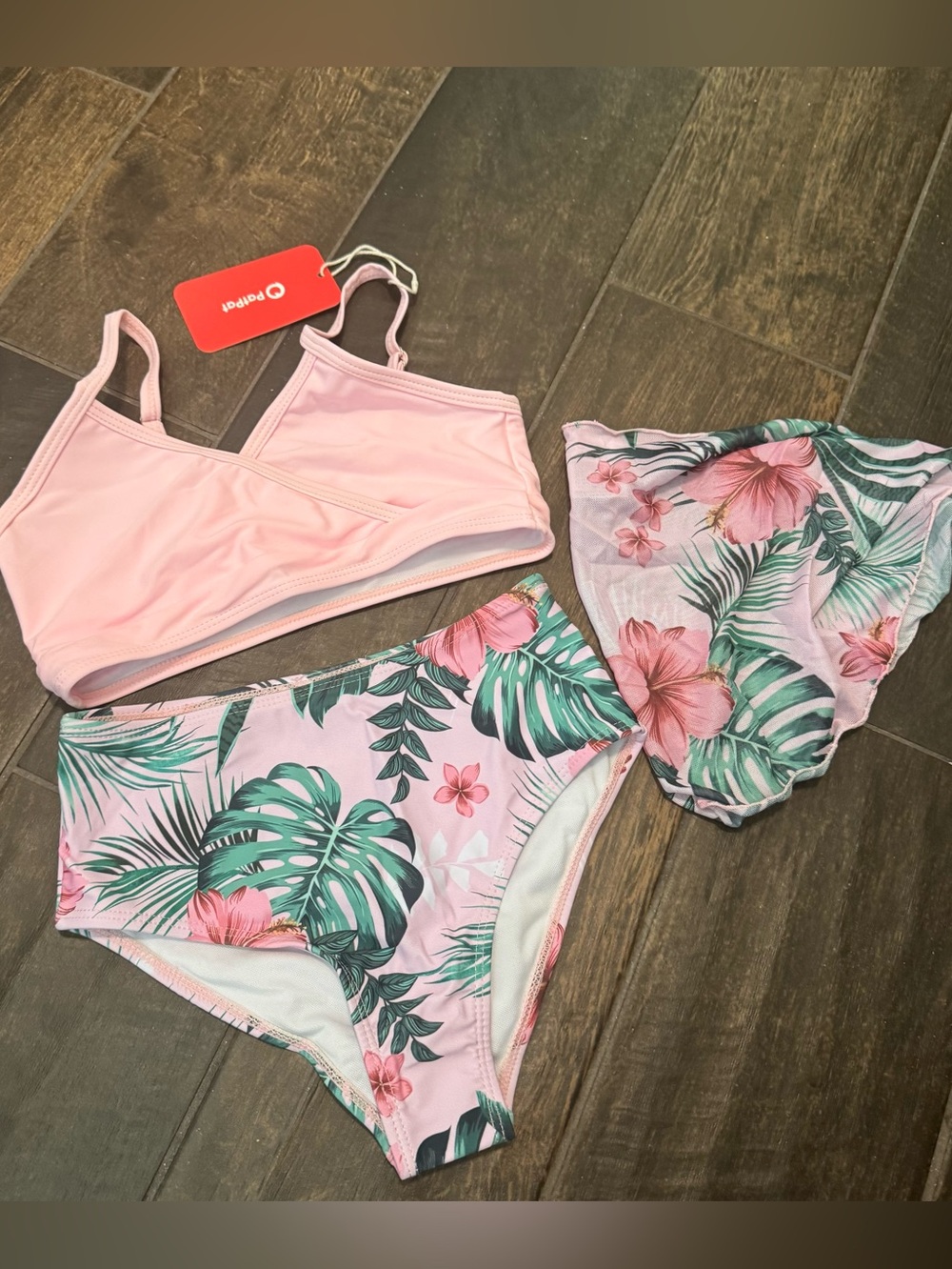 NWT 3pc PatPat Girls Bikini Set